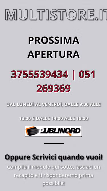 Screenshot of multistore.it