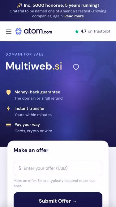 Screenshot of multiweb.si