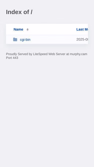Screenshot of murphy.cam