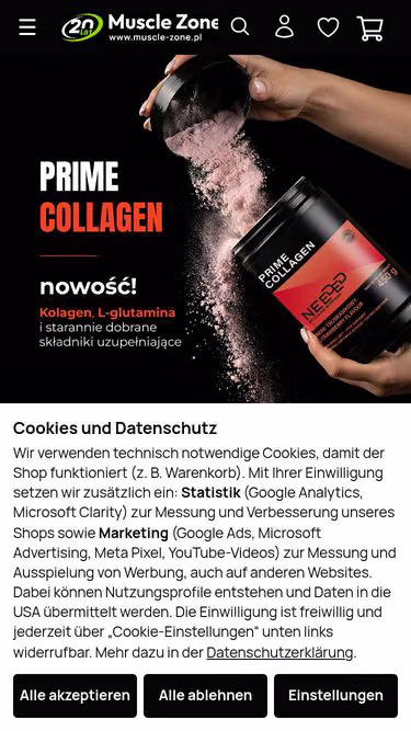 Screenshot of muscle-zone.ch