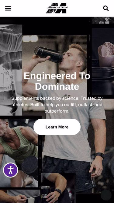 Screenshot of muscletech.com.au