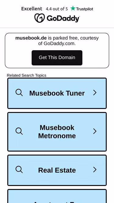 Screenshot of musebook.de