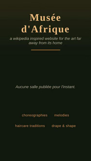 Screenshot of musee.africa