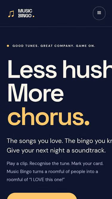 Screenshot of musicbingo.work