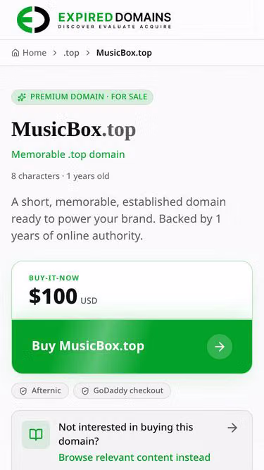 Screenshot of musicbox.top