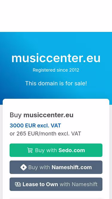 Screenshot of musiccenter.eu