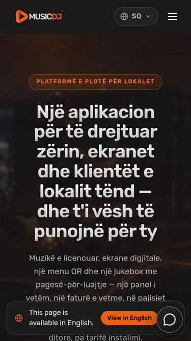 Screenshot of musicdj.al