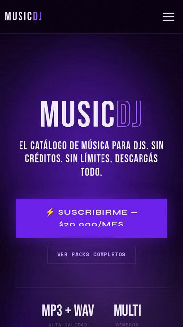 Screenshot of musicdj.store