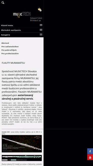 Screenshot of musictech.sk