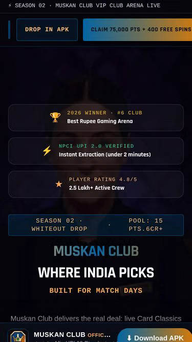 Screenshot of muskan.io.in