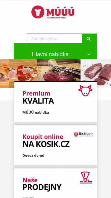 Screenshot of muuu.cz