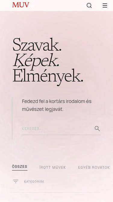Screenshot of muv.hu