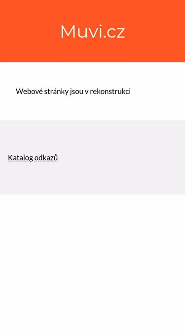 Screenshot of muvi.cz