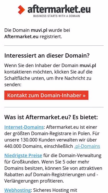 Screenshot of muvi.pl