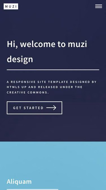 Screenshot of muzi.design