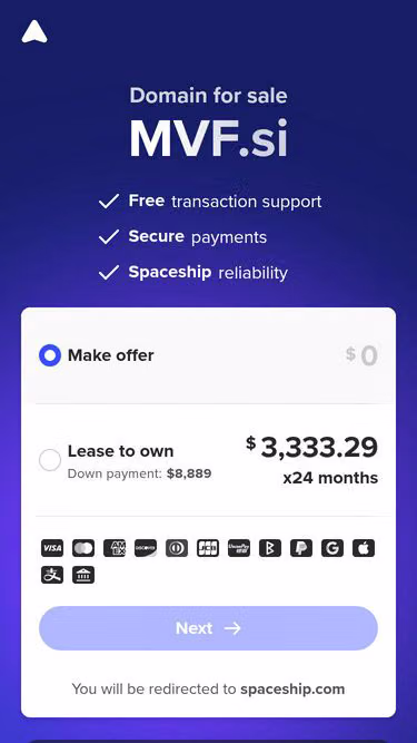 Screenshot of mvf.si