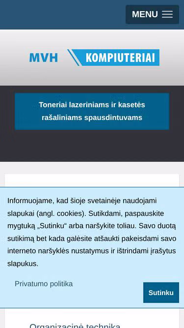 Screenshot of mvh.lt