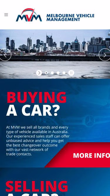 Screenshot of mvm.com.au