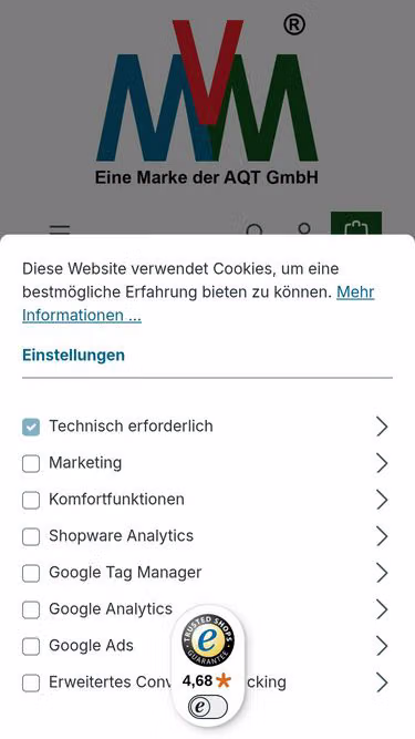 Screenshot of mvm.eu