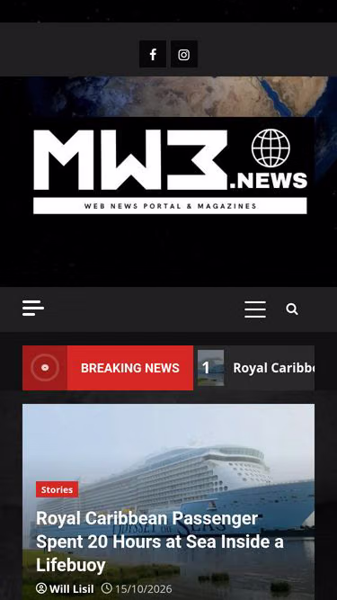 Screenshot of mw3.news