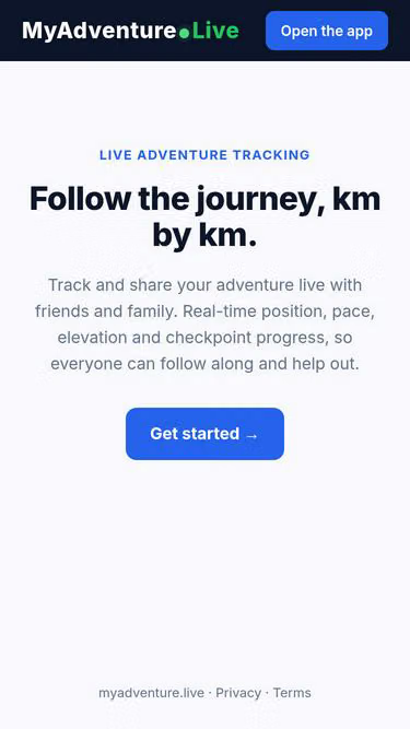 Screenshot of myadventure.live