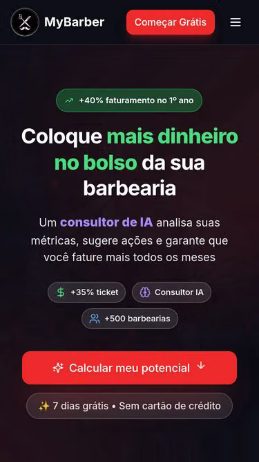 Screenshot of mybarber.ia.br