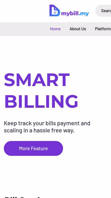 Screenshot of mybill.my