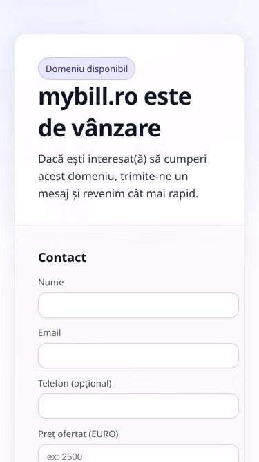 Screenshot of mybill.ro