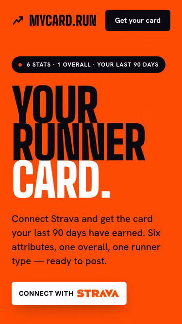 Screenshot of mycard.run