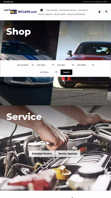 Screenshot of mycars.com