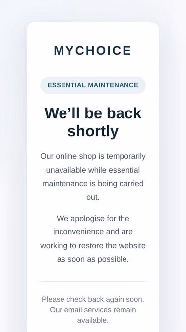 Screenshot of mychoice.co.uk