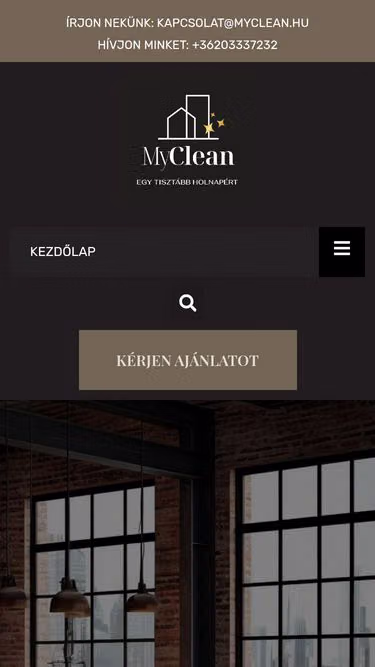 Screenshot of myclean.hu