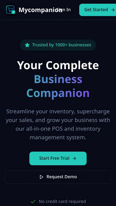 Screenshot of mycompanion.com.ng