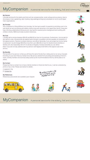 Screenshot of mycompanion.support