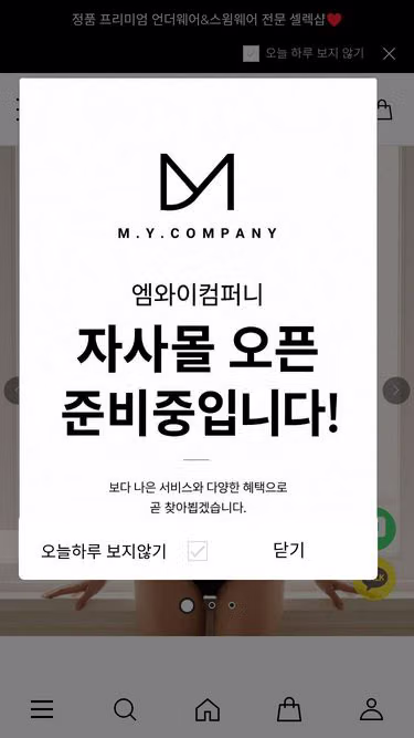 Screenshot of mycompany.kr