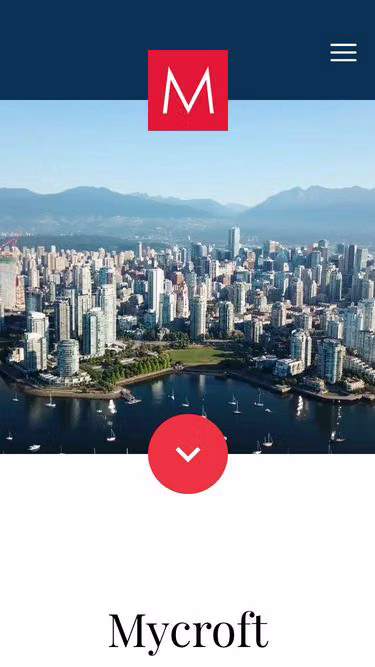 Screenshot of mycroft.com