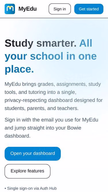 Screenshot of myedu.one