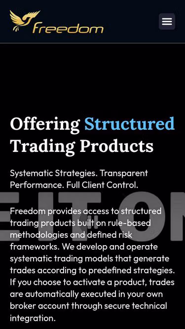 Screenshot of myfreedom.ae