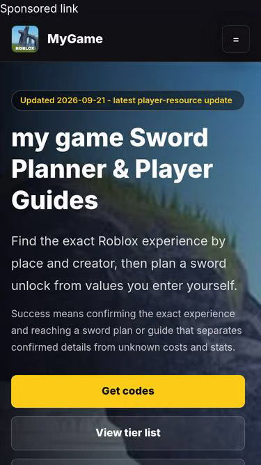 Screenshot of mygame.wiki