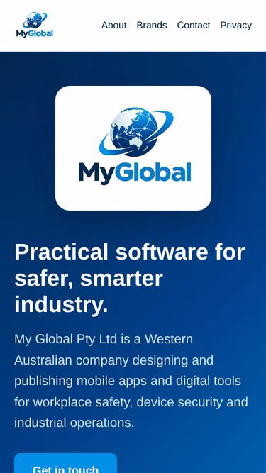 Screenshot of myglobal.dev