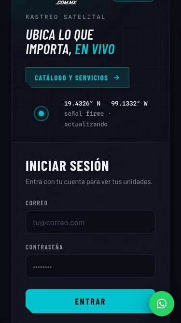 Screenshot of mygps.com.mx