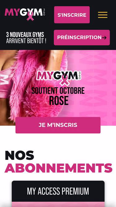 Screenshot of mygym.re