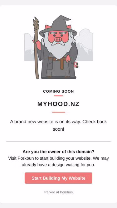 Screenshot of myhood.nz