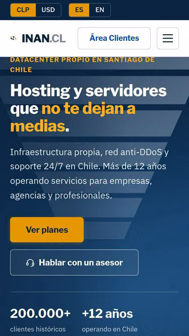 Screenshot of myhost.cl