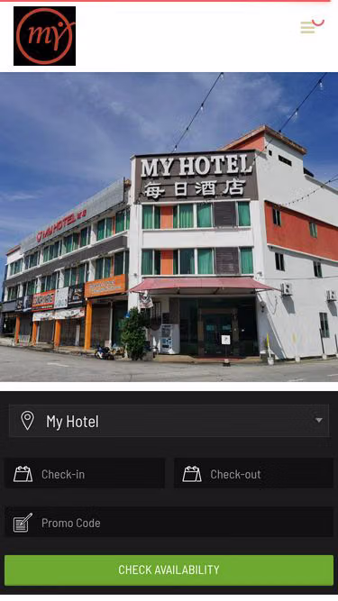 Screenshot of myhotel.com.my