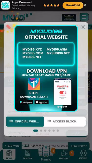 Screenshot of myjudi96.website