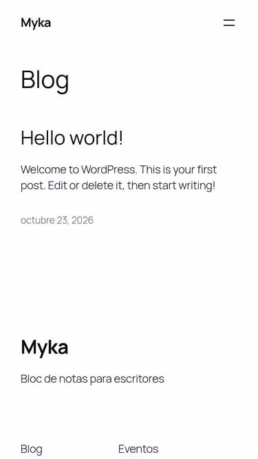 Screenshot of myka.mx