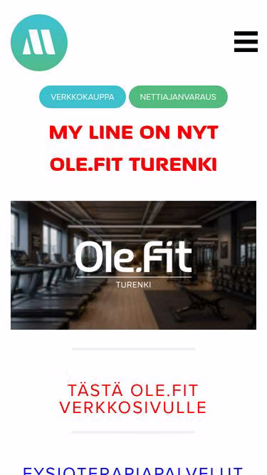 Screenshot of myline.fi