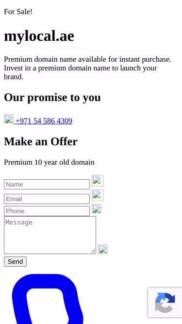 Screenshot of mylocal.ae