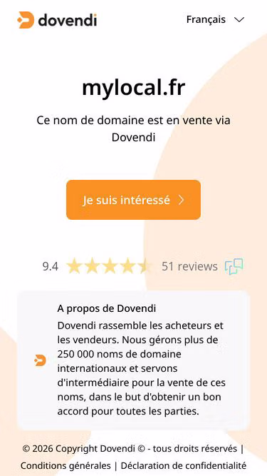Screenshot of mylocal.fr